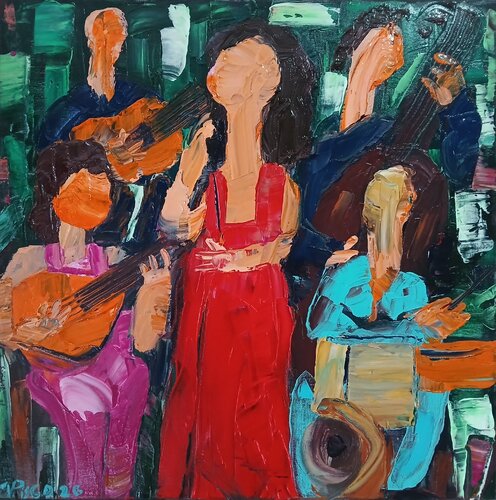 Fado e outras músicas by Vítor Pisco, Painting for Sale on Select