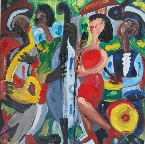 This is Jazz by Vítor Pisco, Painting for Sale on Select