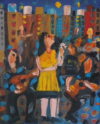 Fado na cidade von Vítor Pisco, Malerei kaufen auf Select