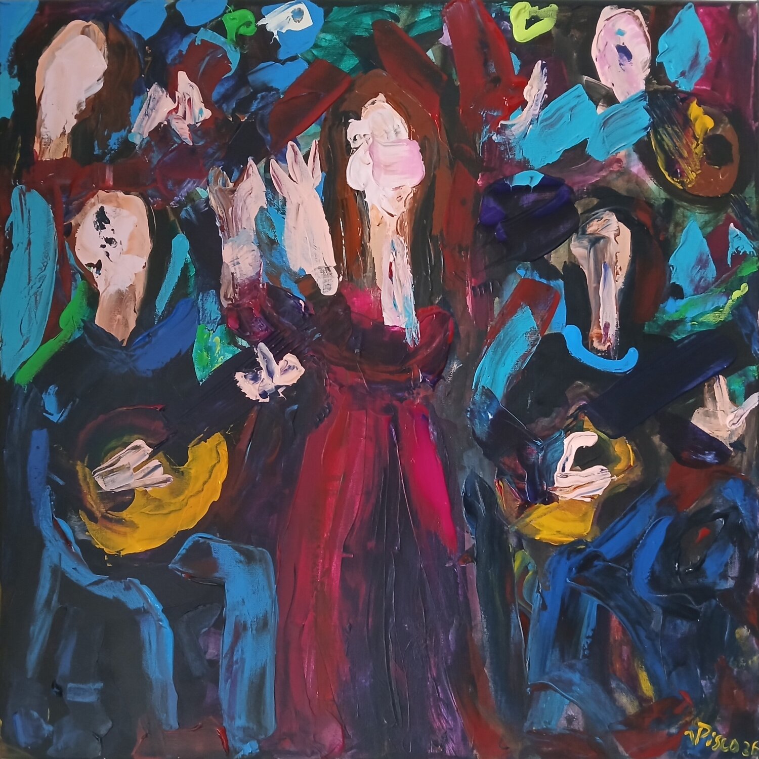 Alma de Lisboa Vítor Pisco Original painting for sale