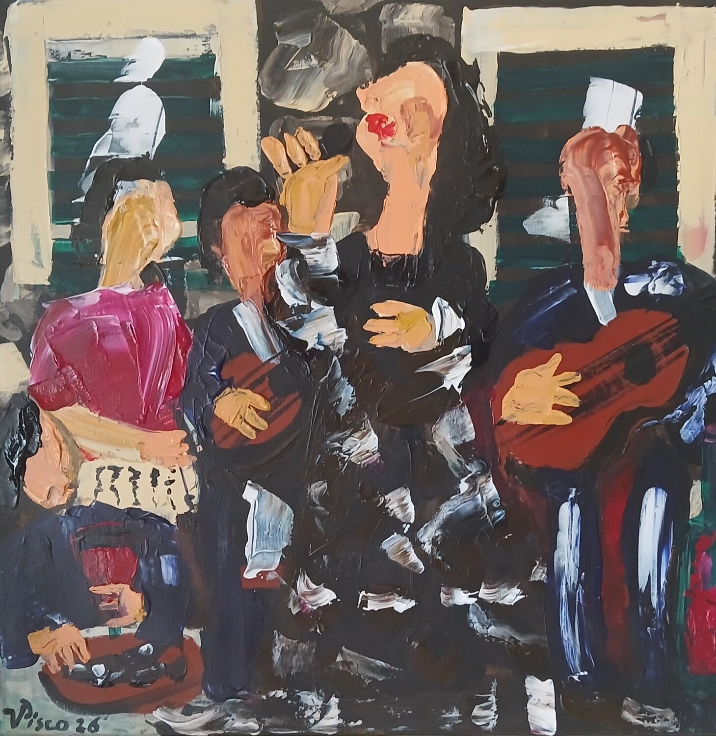 Fado da Mariquinhas Vítor Pisco Originalgemälde zu verkaufen