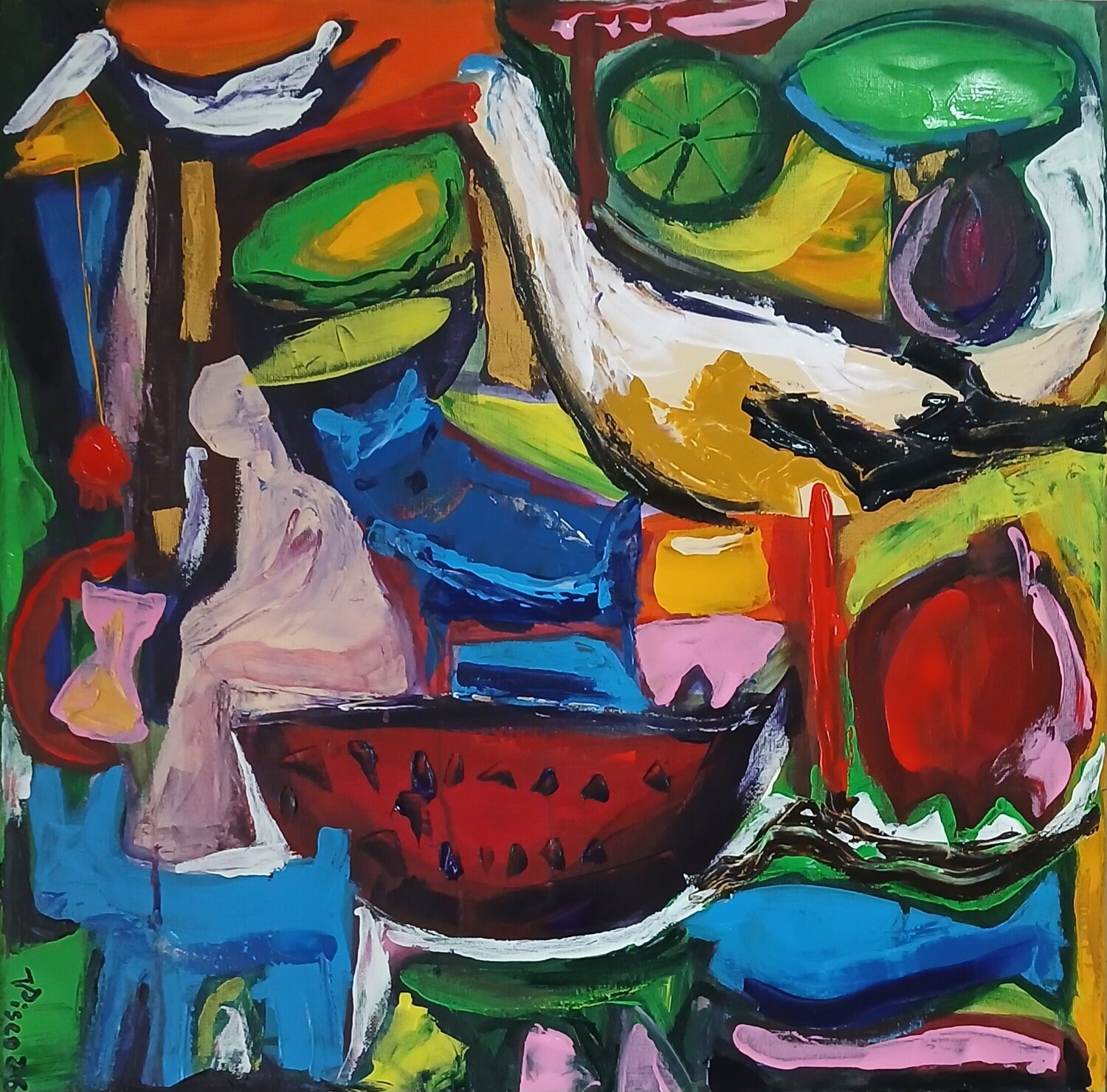 Reflexões Vítor Pisco Original painting for sale