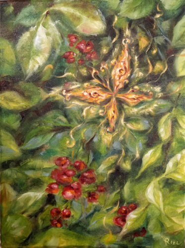 Shiny creature in the wilds by Rine Journey, Painting for Sale on Select