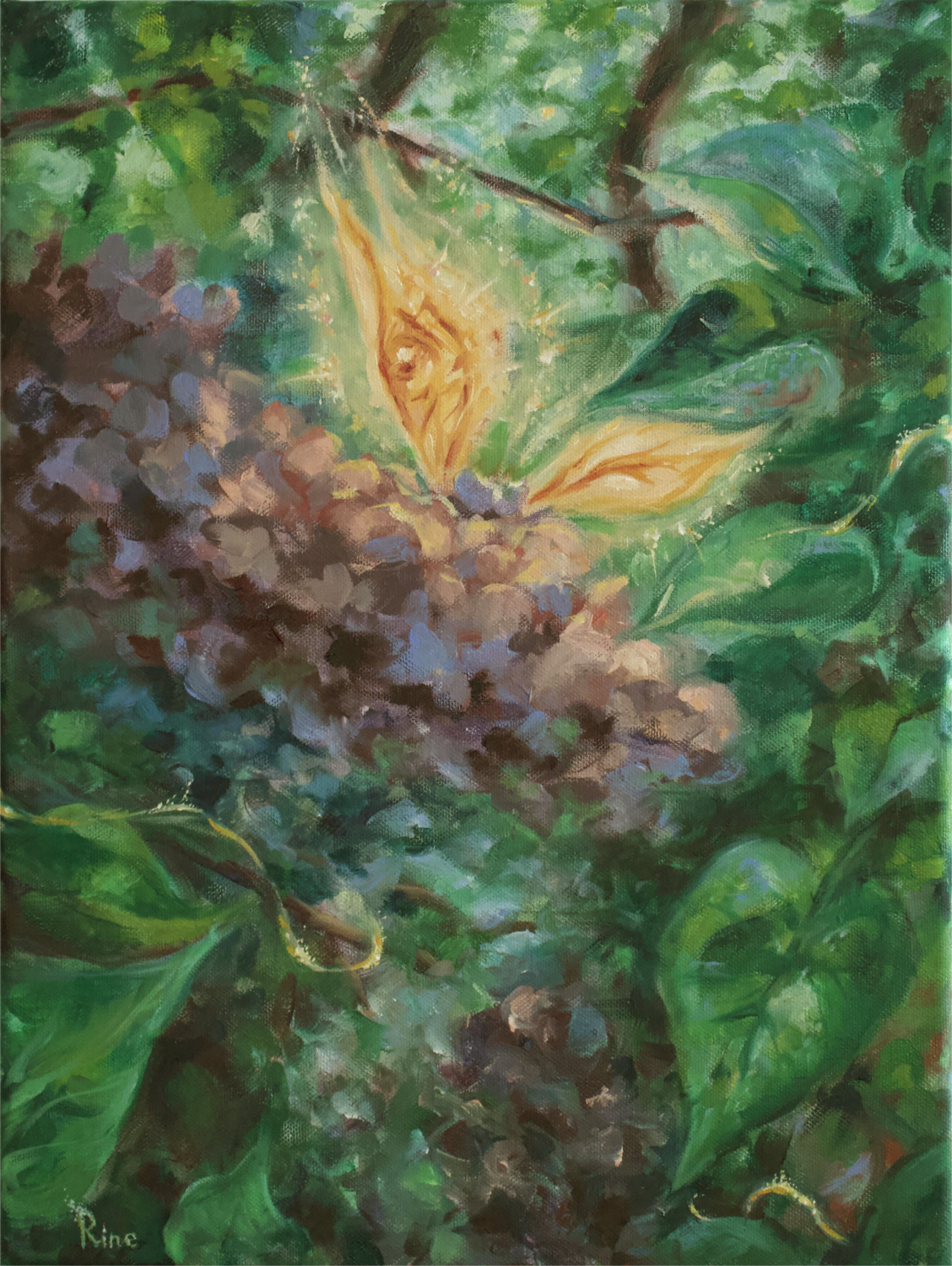 Shine on the lilac Rine Journey Original painting for sale