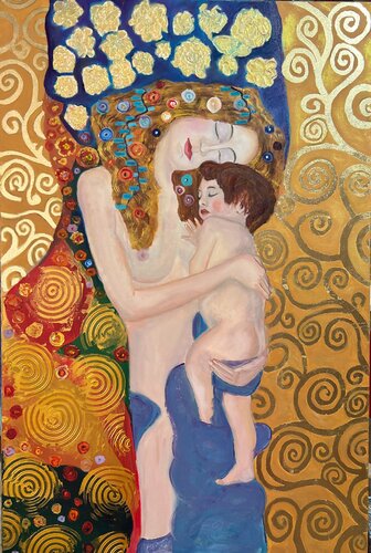 Inspirational Klimt by Olga Minasyan, Painting for Sale on Select