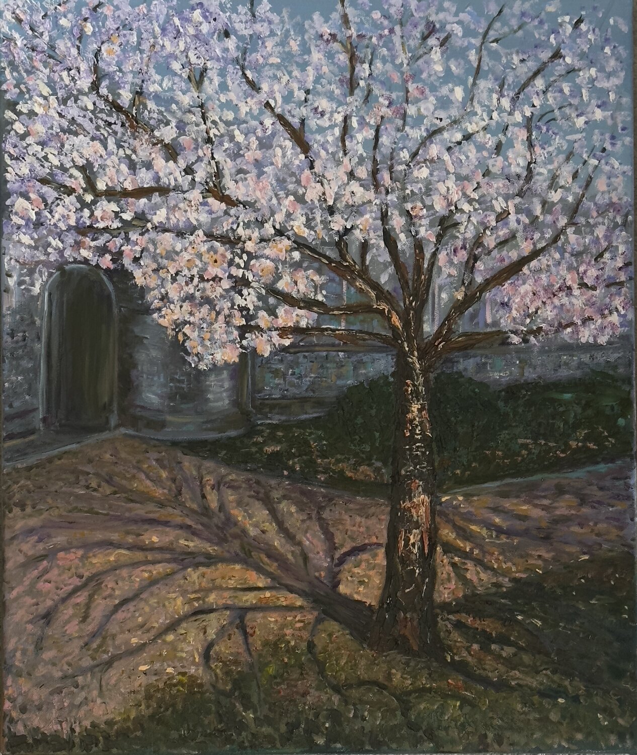 Whisper of Spring Shadows Olga Minasyan Original painting for sale