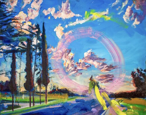 Sky Burst by Simon Boyd, Painting for Sale on Select