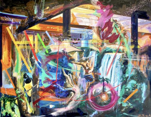 Down by the falls by Simon Boyd, Painting for Sale on Select