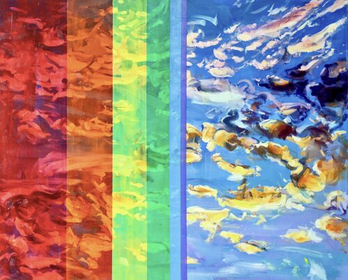 Chromo Sky by Simon Boyd, Painting for Sale on Select