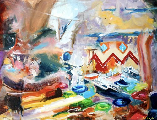 Standing Guard by Simon Boyd, Painting for Sale on Select