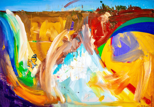 JOURNEY IN SATCHIDANANDA by Simon Boyd, Painting for Sale on Select