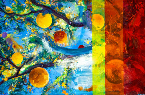 Golden Trumpet by Simon Boyd, Painting for Sale on Select