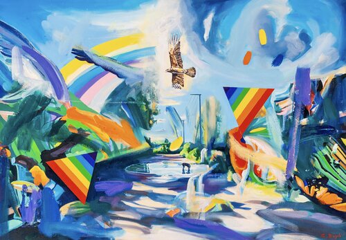 The Power of Three by Simon Boyd, Painting for Sale on Select