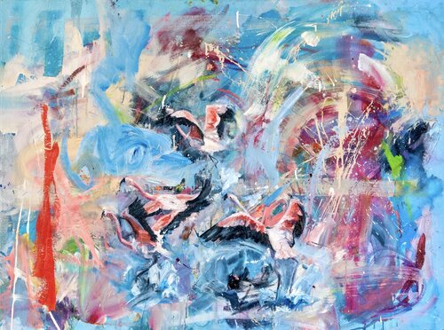 Flamencos by Simon Boyd, Painting for Sale on Select