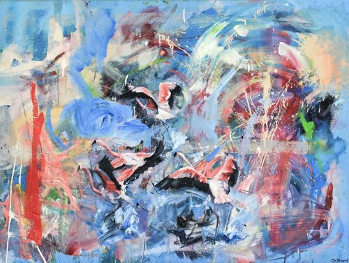 Flamencos by Simon Boyd, Painting for Sale on Select