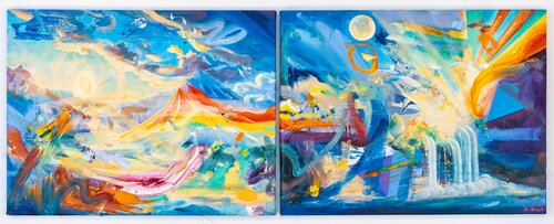 Albedo (diptych) by Simon Boyd, Painting for Sale on Select