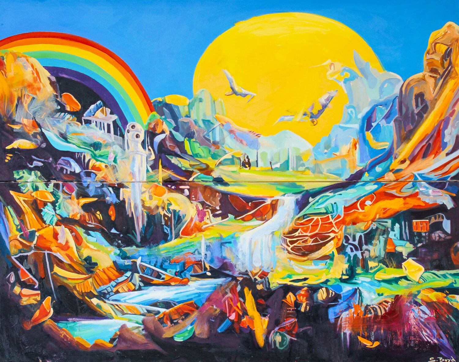 Confluencia Simon Boyd Original painting for sale
