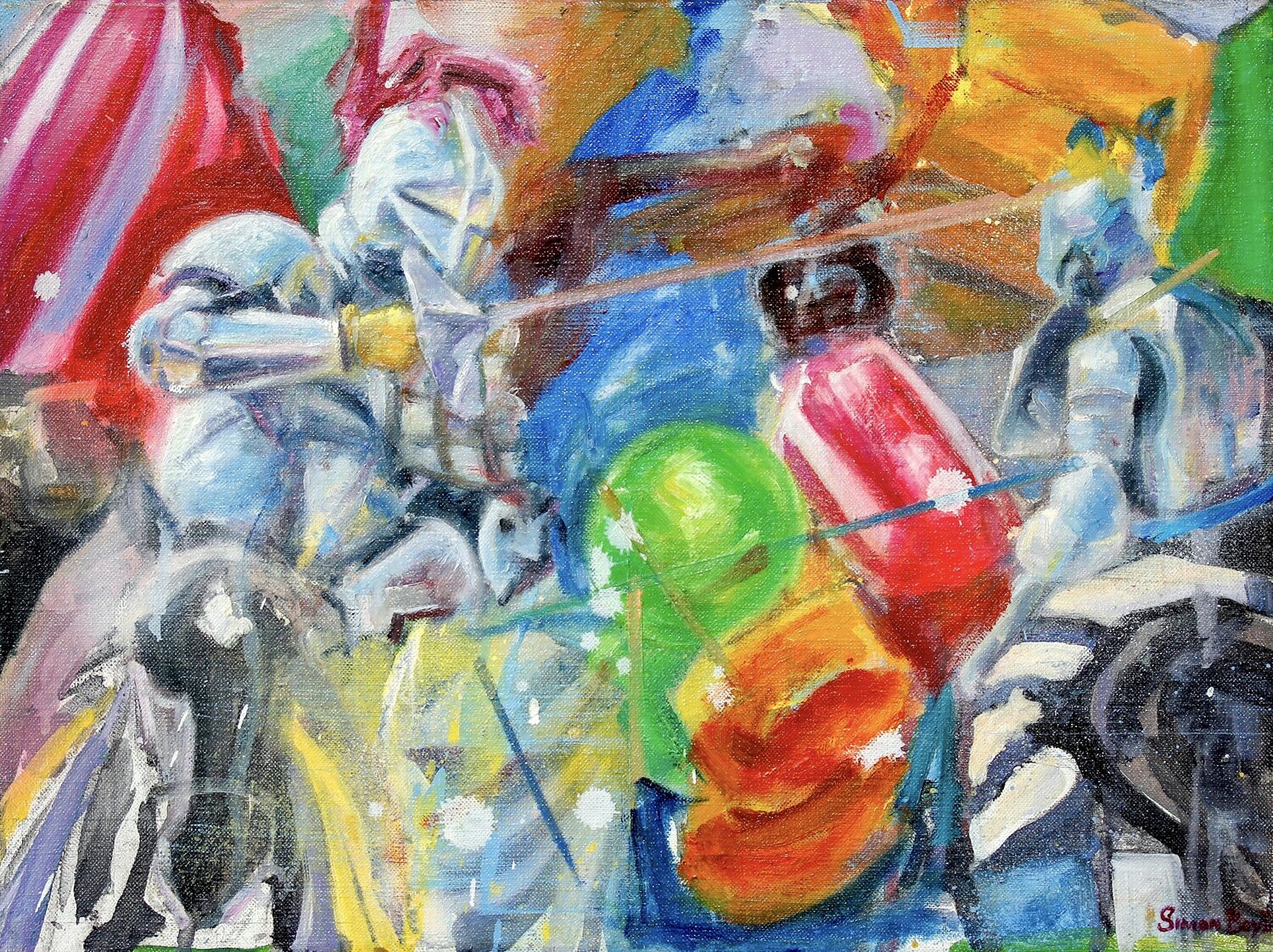 Rise & Fall Simon Boyd Original painting for sale