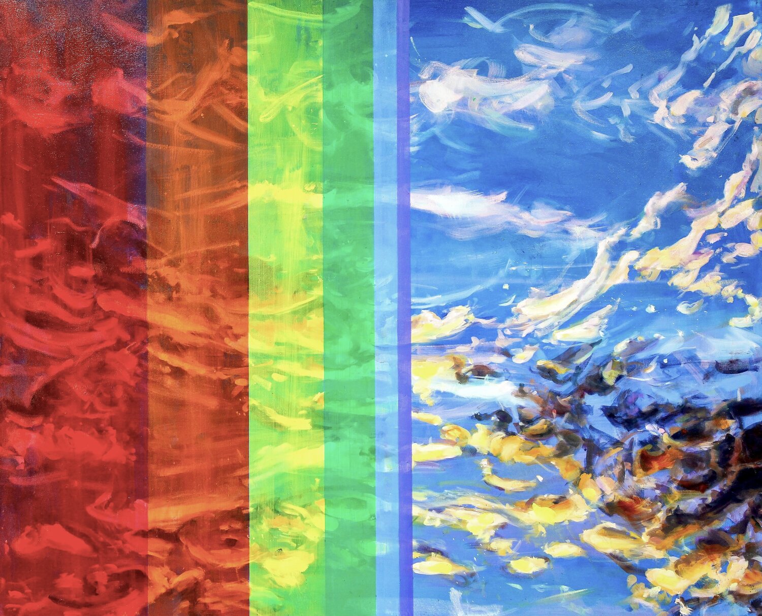 Chromo Sky II Simon Boyd Original painting for sale