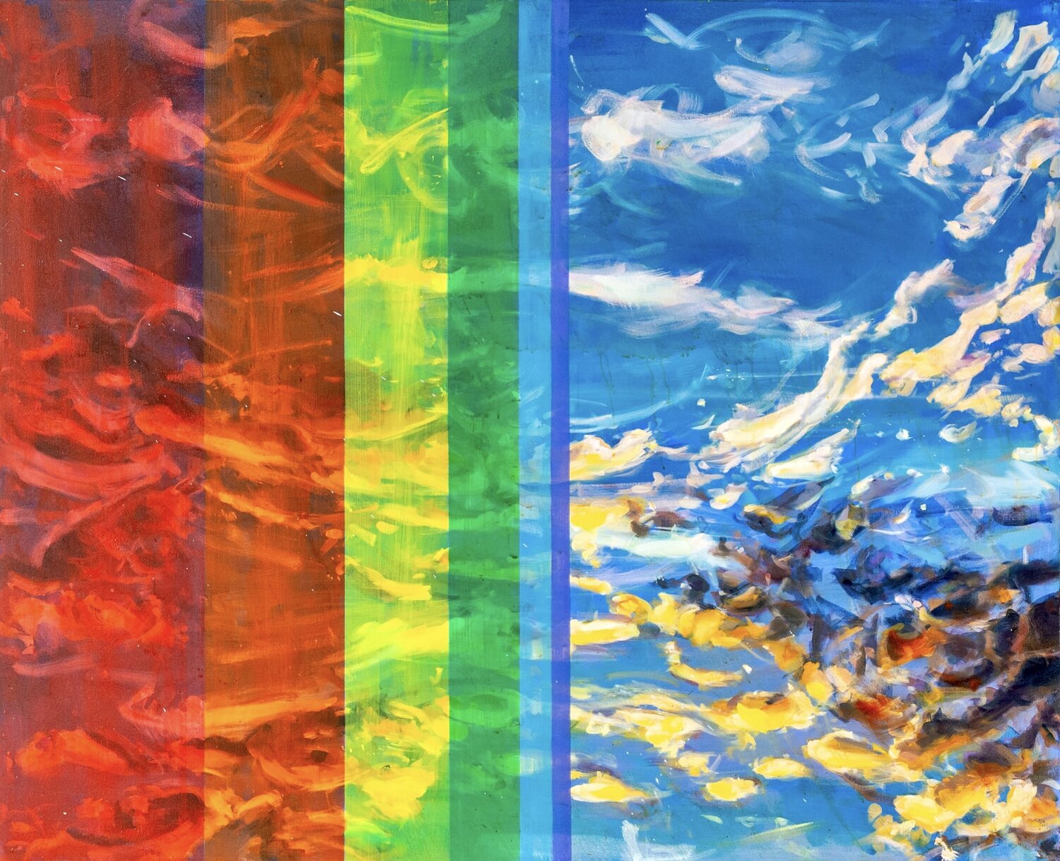 Chroma Sky II Simon Boyd Original painting for sale