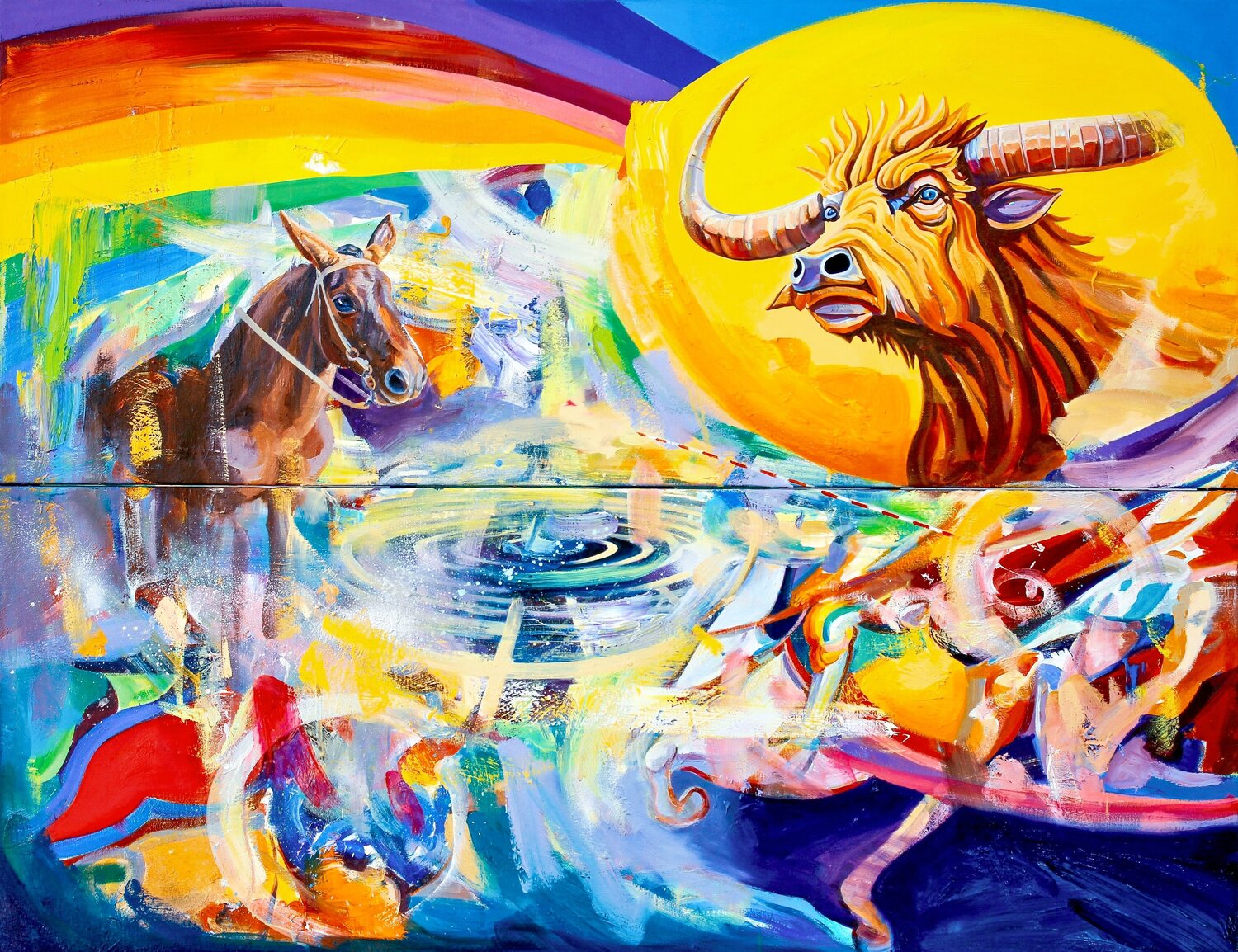 Laberinto Simon Boyd Original painting for sale