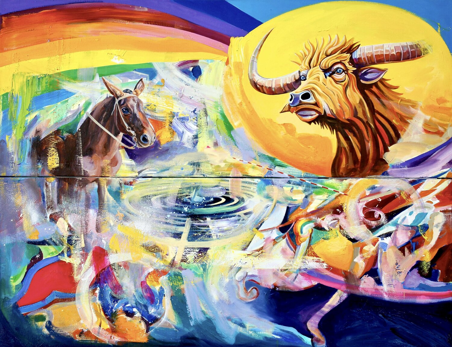 Laberinto Simon Boyd Original painting for sale