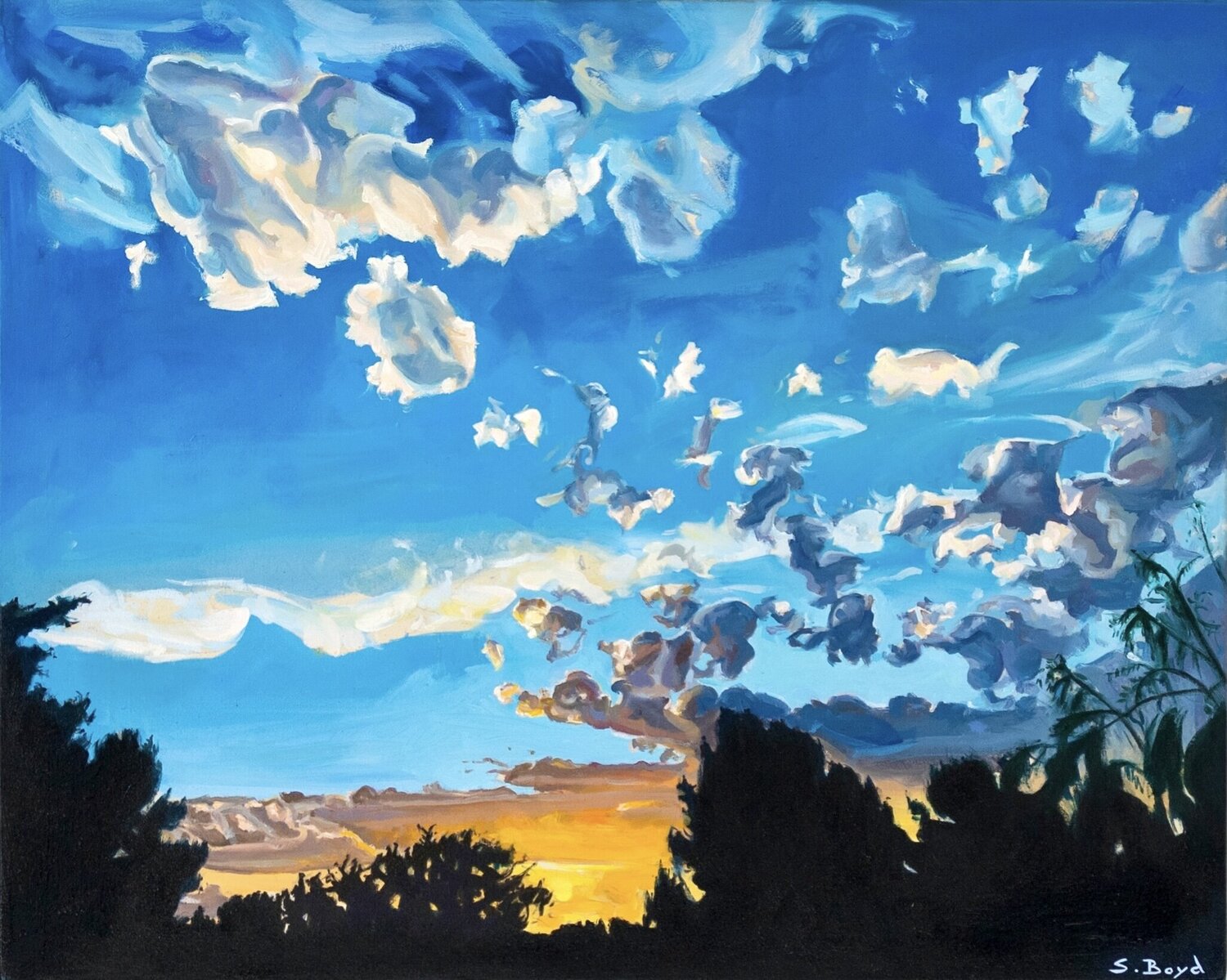 En el Fondo Hay un Jardín Simon Boyd Original painting for sale