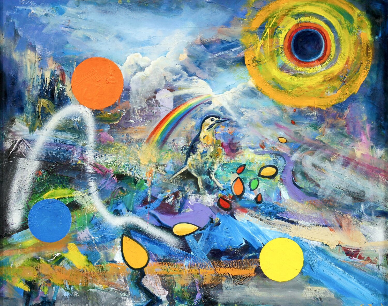 Hojas Simon Boyd Original painting for sale