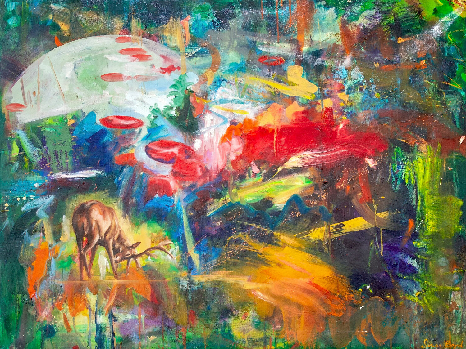 The Calm in the Storm Simon Boyd Original painting for sale