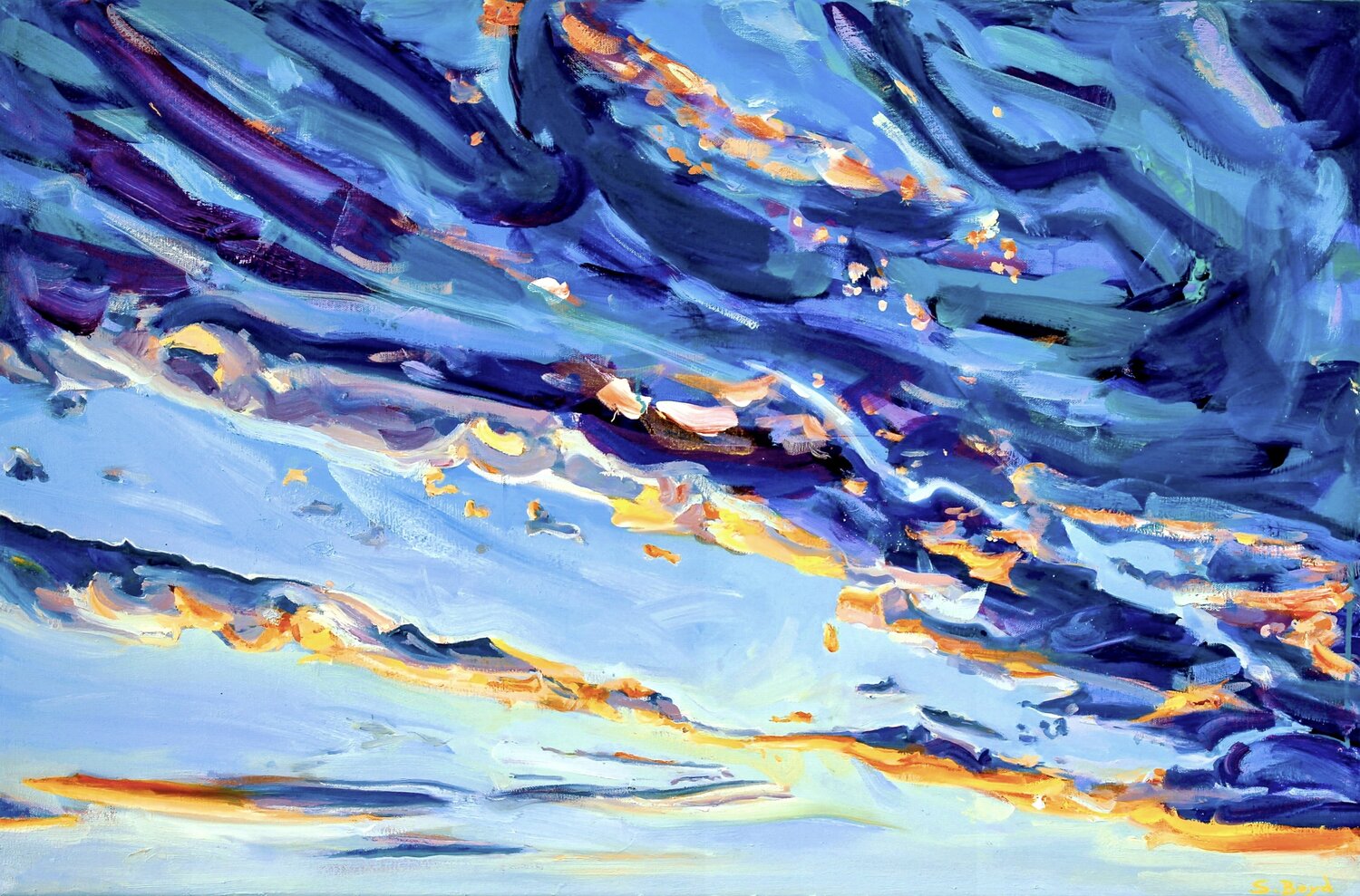 Sky in you, sky in me Simon Boyd Original painting for sale