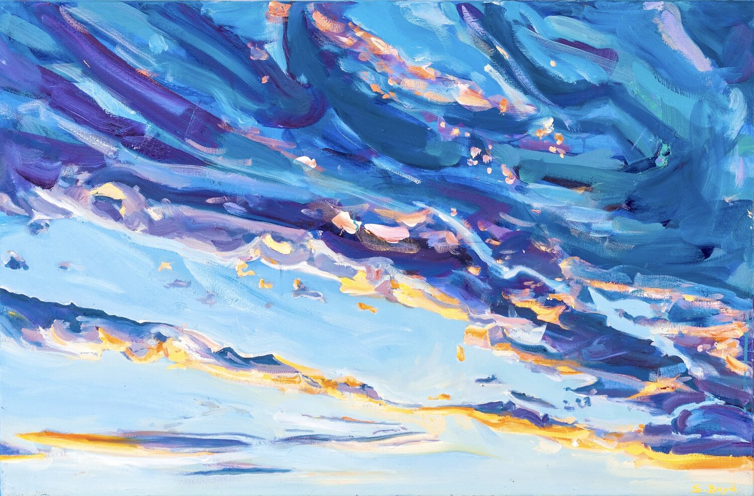 Sky in you, sky in me Simon Boyd Originalgemälde zu verkaufen