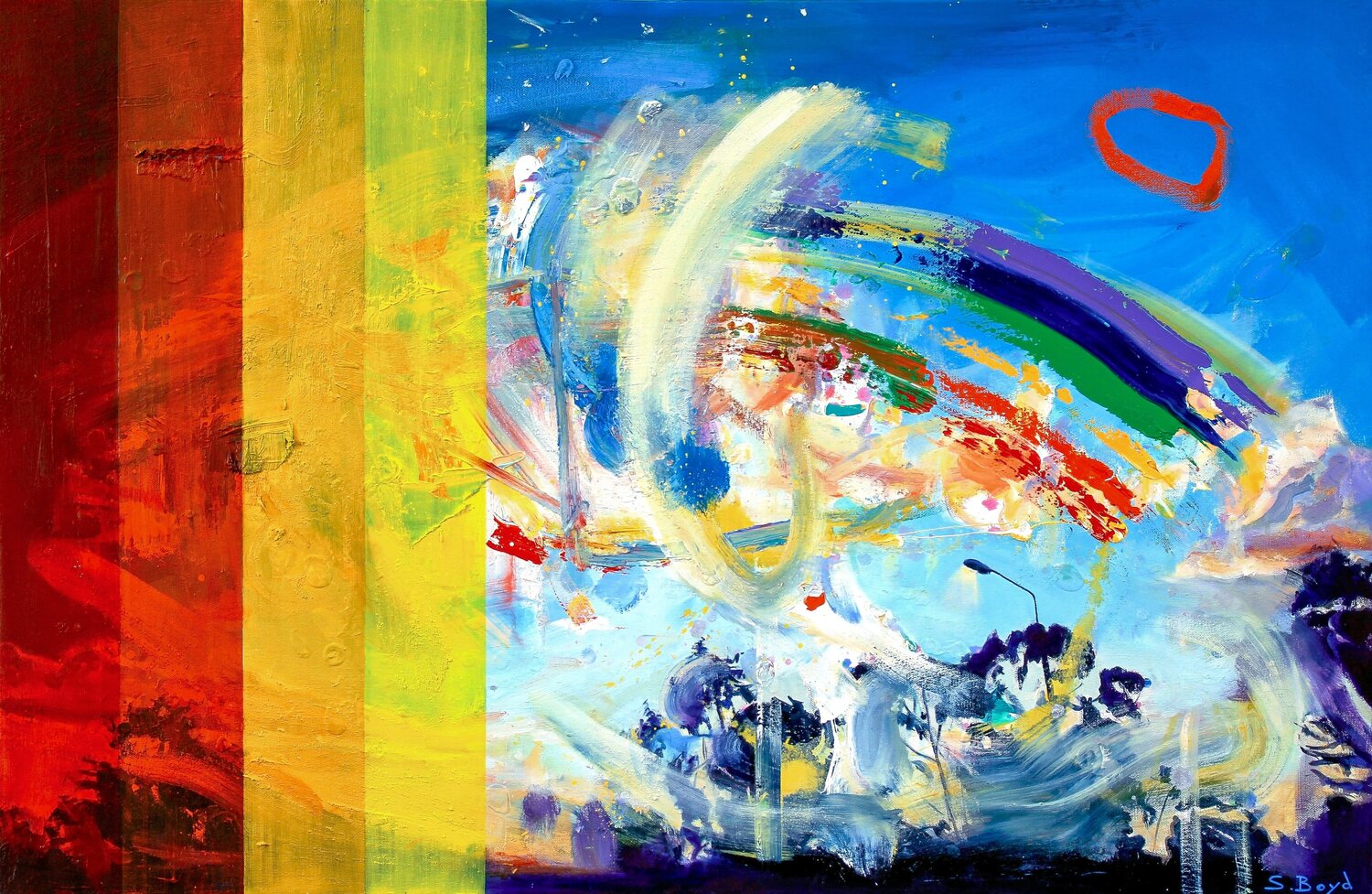 Carnival Sky Simon Boyd Original painting for sale