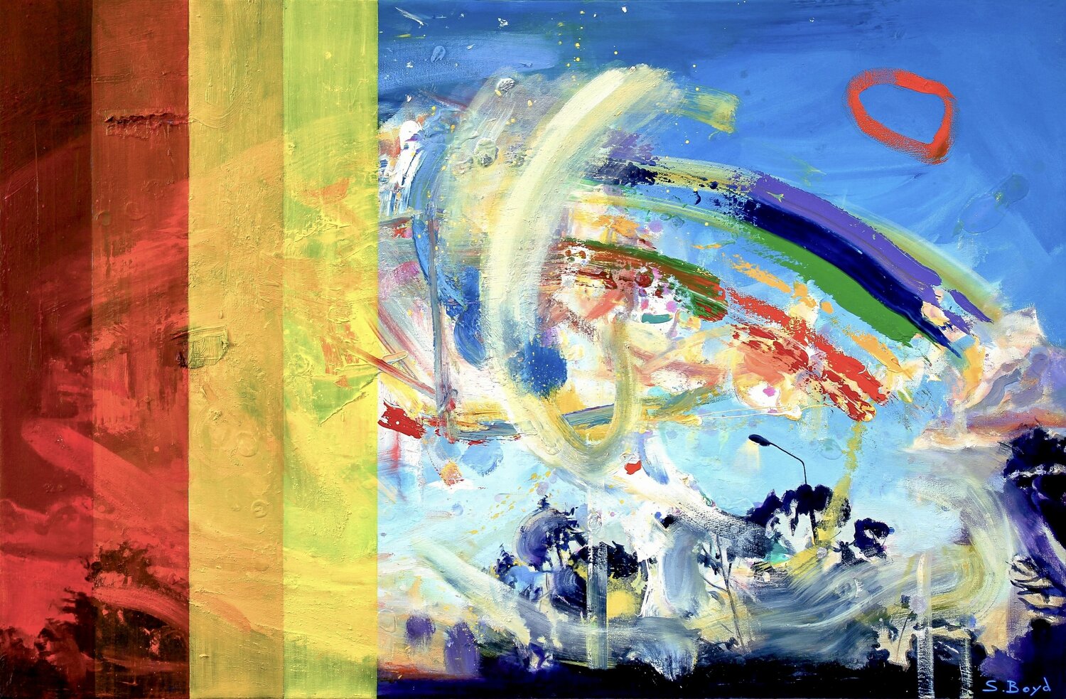Carnival Sky Simon Boyd Original painting for sale