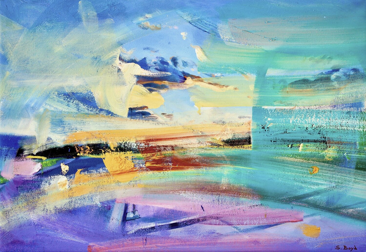 Opening Simon Boyd Original painting for sale