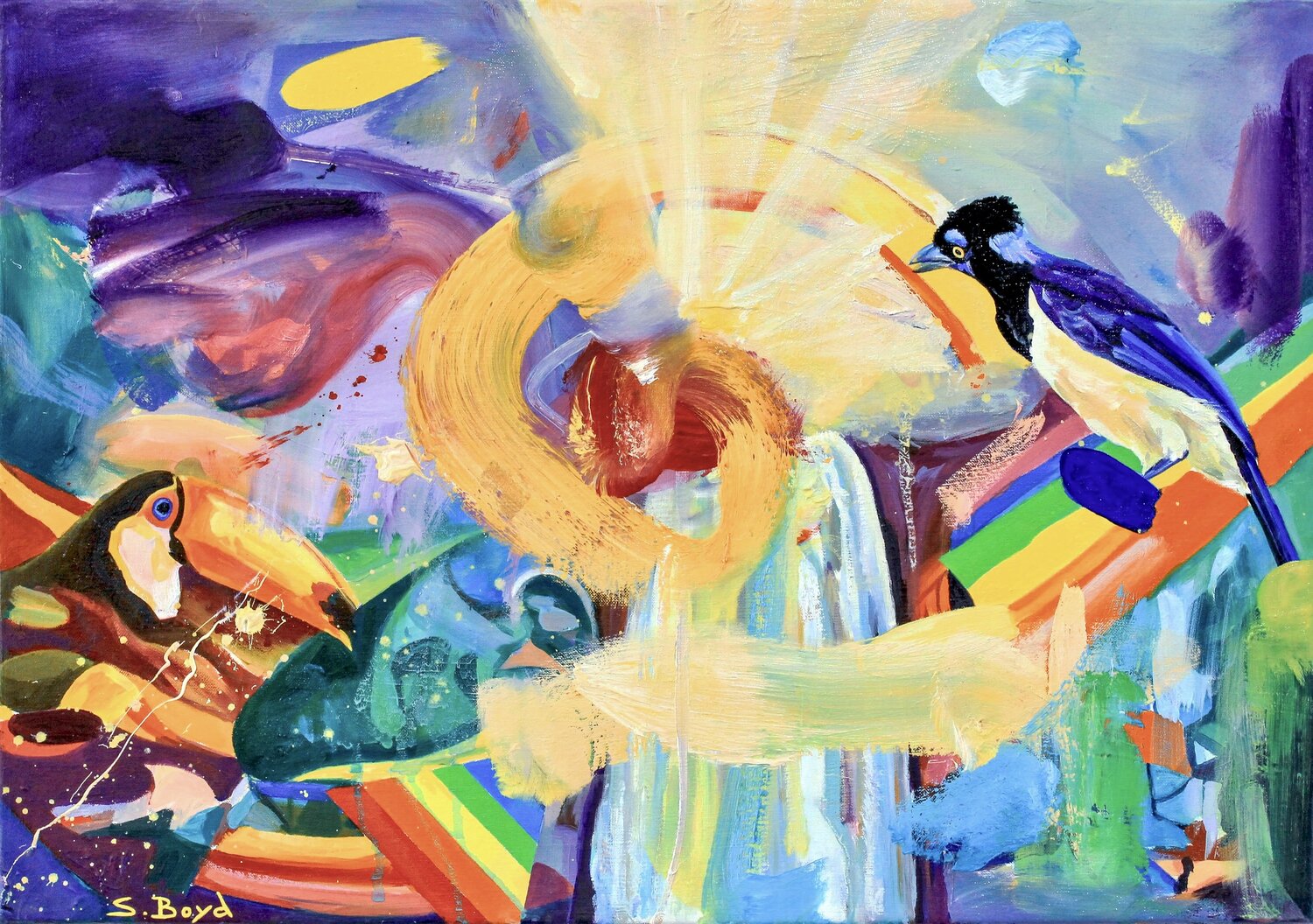 After Silence Simon Boyd Original painting for sale