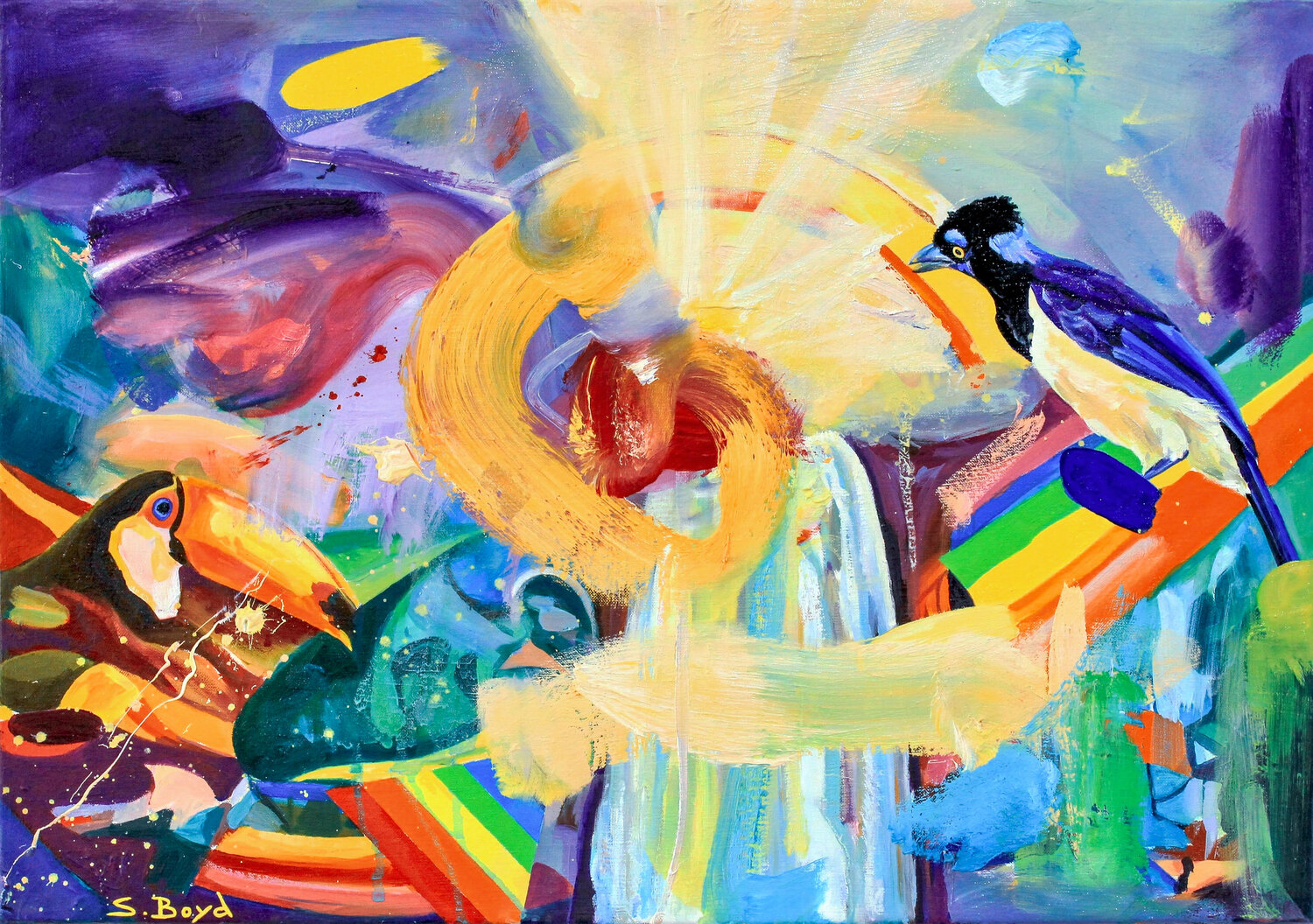 After Silence Simon Boyd Original painting for sale