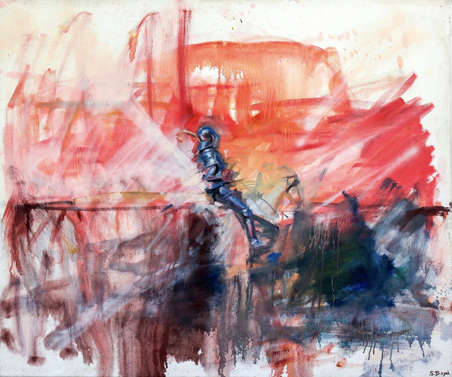 Sherbet Sunrise Simon Boyd Original painting for sale