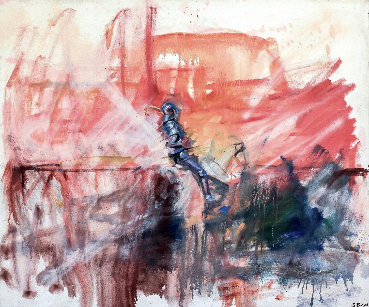 Sherbet Sunrise Simon Boyd Original painting for sale