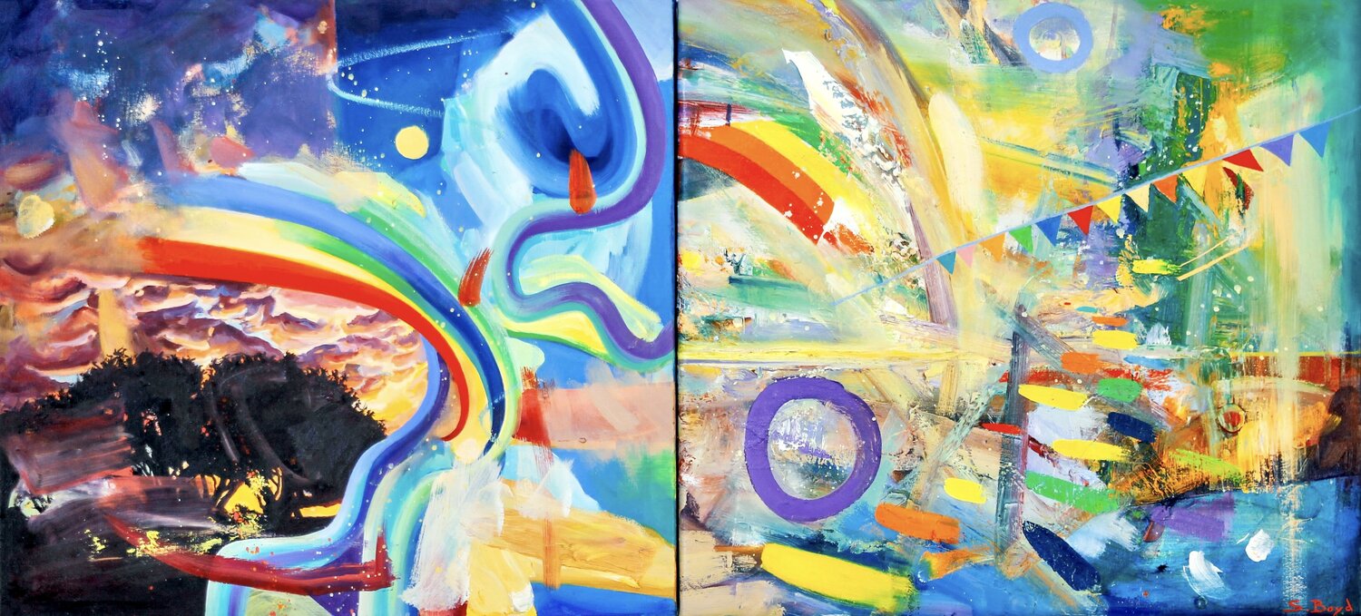 Carnival Simon Boyd Original painting for sale