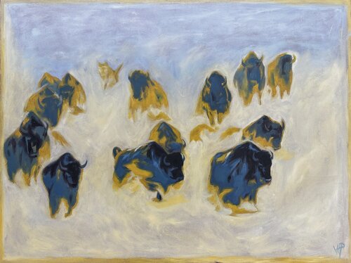 Canis Tracks by Victoire Perez, Painting for Sale on Select