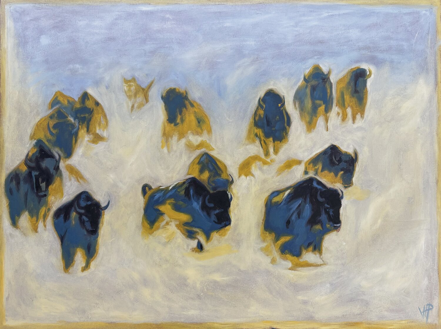 Canis Tracks Victoire Perez Original painting for sale