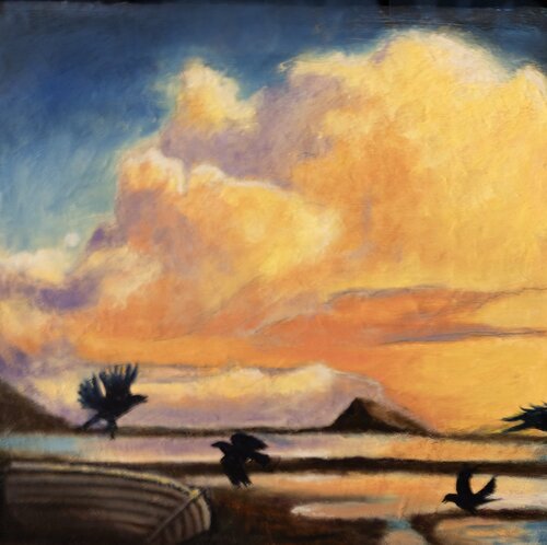 The North Cloud, Skrova, Lofoten islands von evy Olsen Halvorsen, Malerei kaufen auf Select