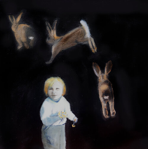 Run rabbit run by evy Olsen Halvorsen, Painting for Sale on Select