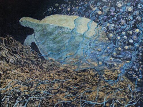 Seafoam by evy Olsen Halvorsen, Painting for Sale on Select