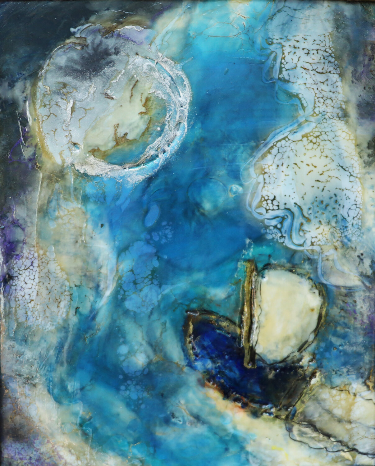 Sail me to the moon evy Olsen Halvorsen Original painting for sale