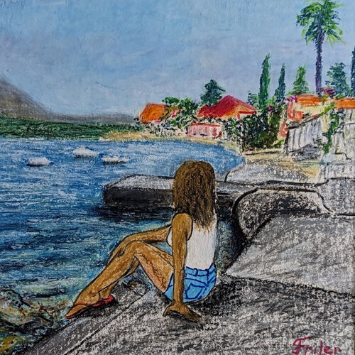 Mädchen in der Bucht by Ellen Frischbutter, Painting for Sale on Select