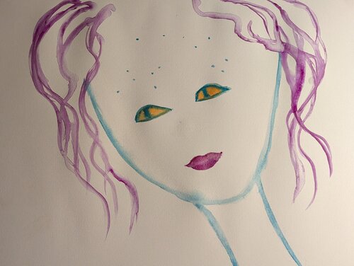 Der klare Blick by Ellen Frischbutter, Painting for Sale on Select