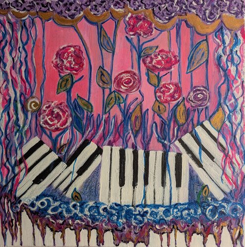 Wenn der Garten klingt by Ellen Frischbutter, Painting for Sale on Select