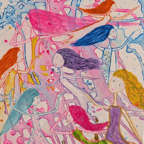 Tanz der Traumsehenden by Ellen Frischbutter, Painting for Sale on Select