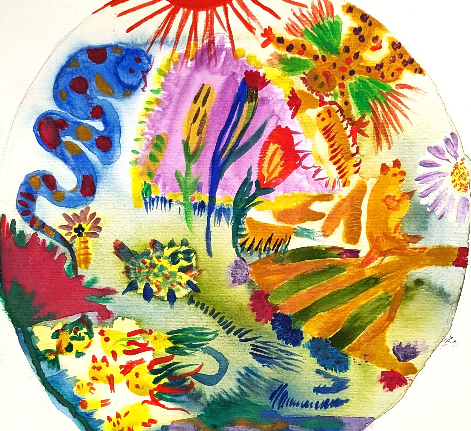 The World Reveals Itself Ellen Frischbutter Original painting for sale